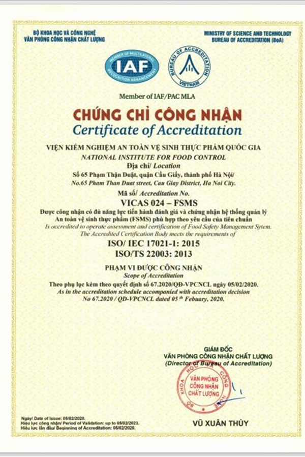 Chứng nhận hệ thống quản lý