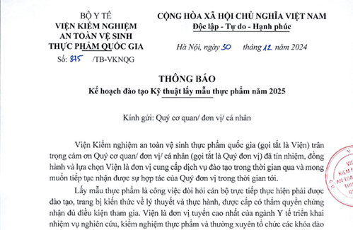 Kế hoạch đào tạo Kỹ thuật lấy mẫu Trang Chủ 23 Win - Link Đăng Ký 23Win.com năm 2025