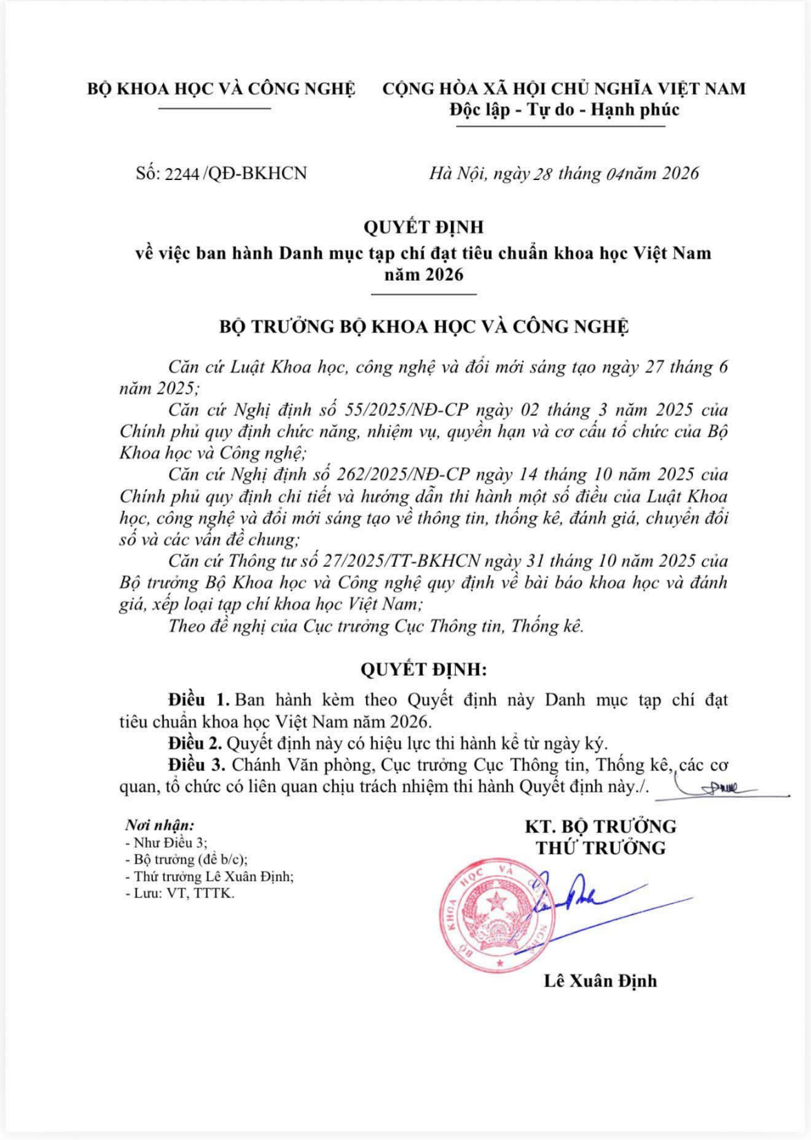 Tạp chí Kiểm nghiệm và An toàn Trang Chủ 23 Win - Link Đăng Ký 23Win.com được công nhận Tạp chí đạt Tiêu chuẩn khoa học Việt Nam năm 2026-1